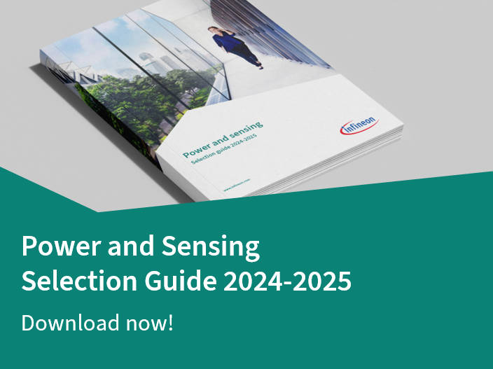 Infineon banner Power and Sensing Selection Guide 2021