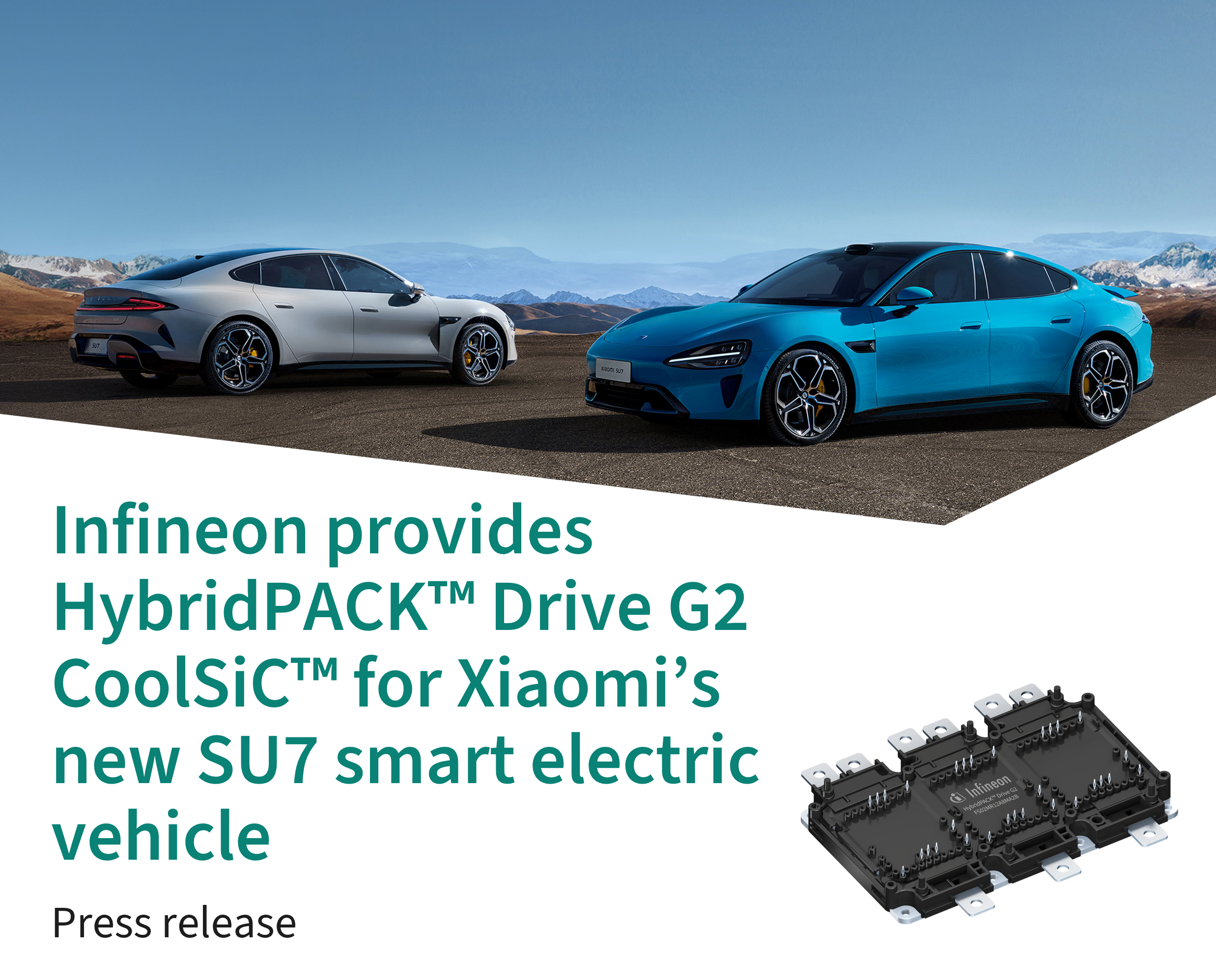Infineon provides for Xiaomi’s new SU7 smart electric vehicle