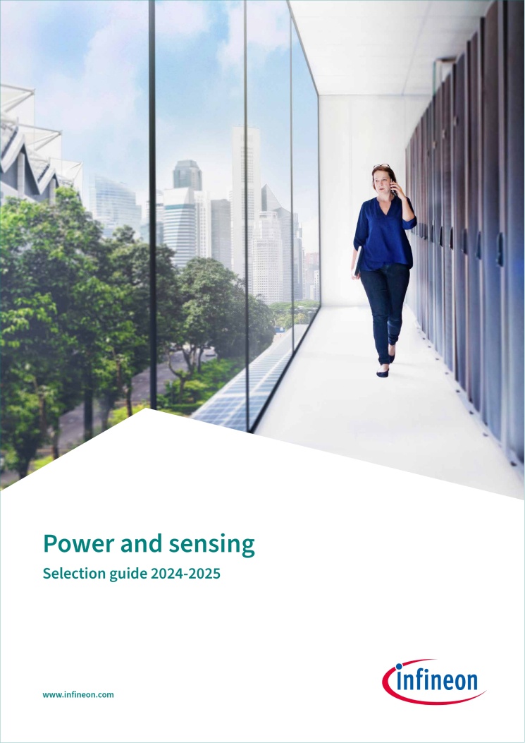 teaser image of slide with headline Power and sensing selection guide 2024-2025 teaser